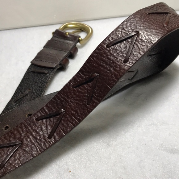 Express EXP Italian leather belt Sz M main image 7
